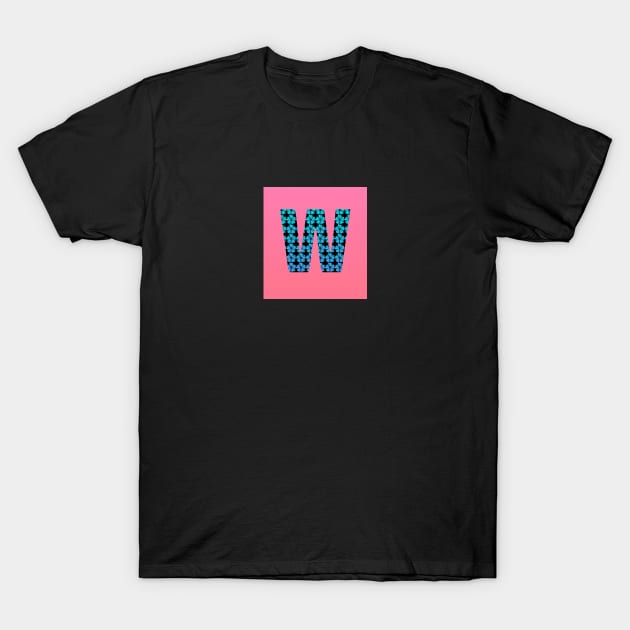 Letter W from roses T-Shirt by Dolta